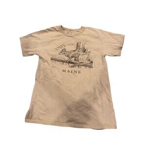 Vintage 90s Liberty Graphics Tshirt Maine Deer XS